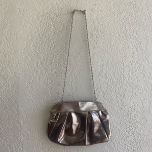 Ahava Clutch Bag with Silver strap